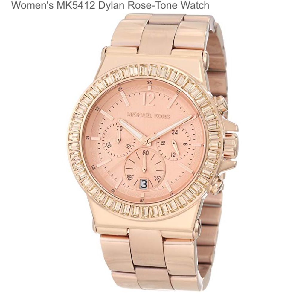 Michael Kors Women’s MK5412 Dylan Rose-Tone Watch